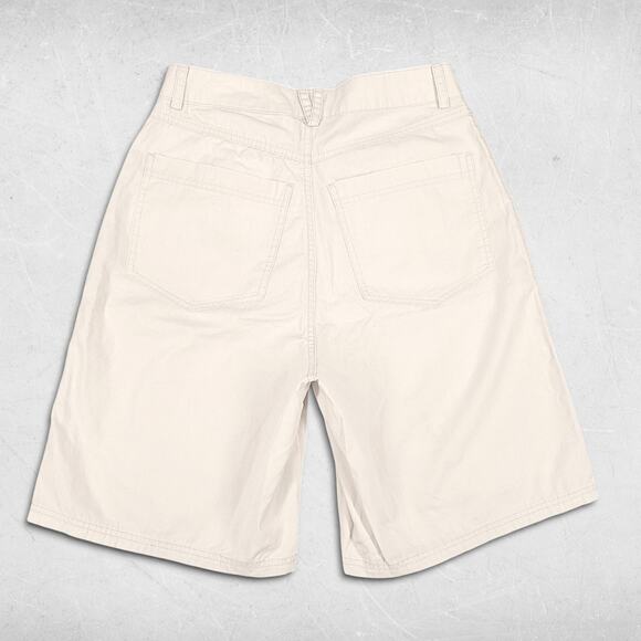 NWT Divided Cargo Shorts Wmns 4 Beige Strap D-ring Flap Pockets Utility Feminine - Picture 2 of 12